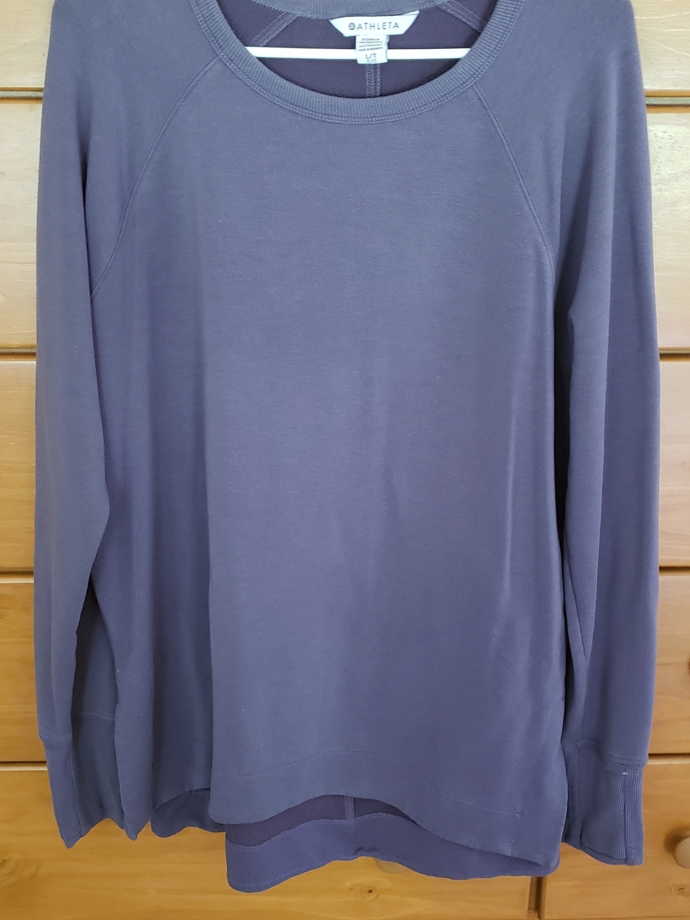 Athleta Women’s Long-Sleeve Crew Sweatshirt — Purple